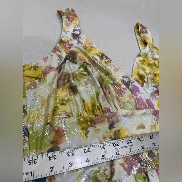 fireworks pattern vintage Artex made in Canada bolero shrug and dress set - Picture 5 of 16